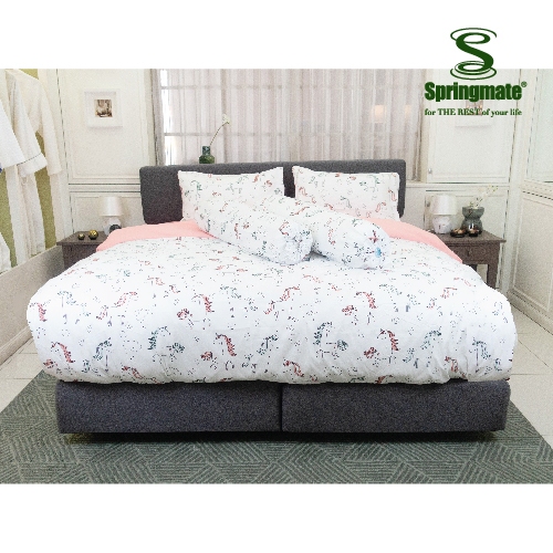Springmate ชุดผ้าปูที่นอนพร้อมปลอกผ้านวม Premium Collection Unicorn ส่งฟรี