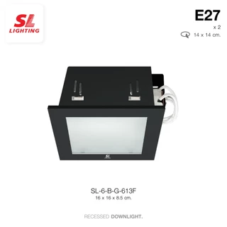 SL LIGHTING | Recessed Downlight โคมไฟดาวน์ไลท์ฝังฝ้า รุ่น SL-6-612, SL-6-613 ขั้วE27