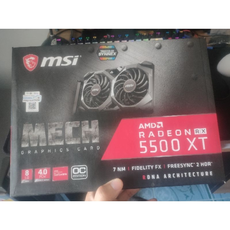 การ์ดจอ MSI RX5500XT 8GB