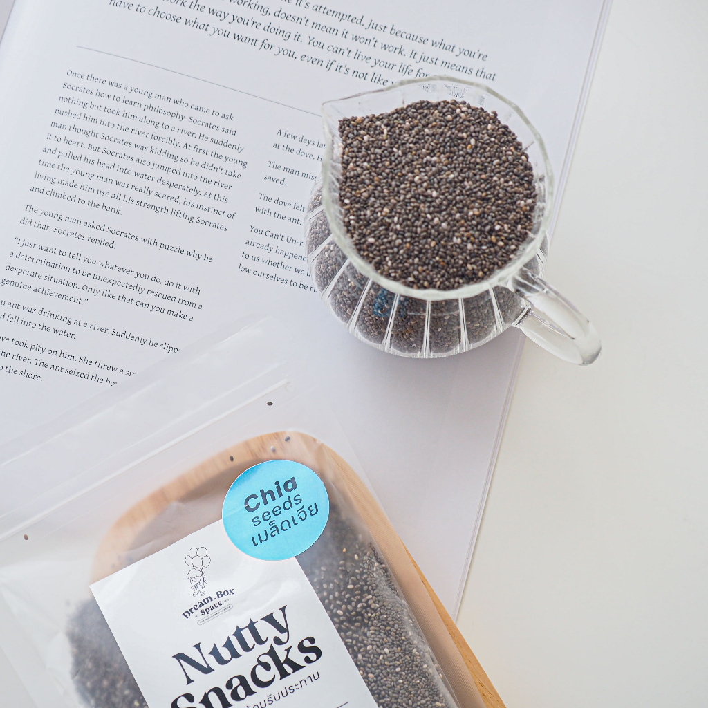 เมล็ดเจีย เมล็ดเชีย ออร์แกนิค 1ห่อ ขนาด 180 กรัม Chia seeds เมล็ดเจียออร์แกนิค Organic Chia seed รูปที่ 6