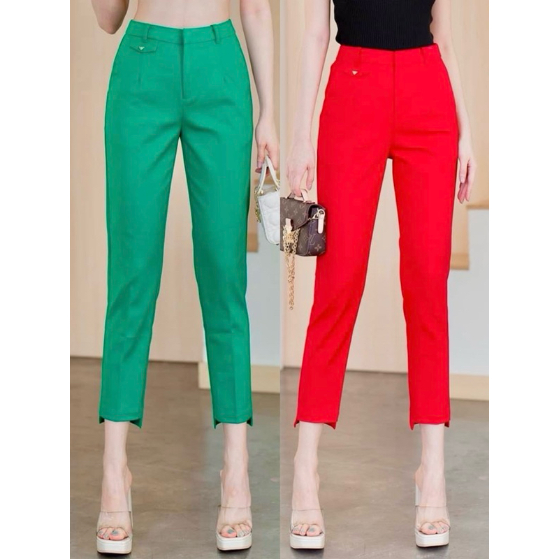 Size S-3X กางเกงขา7ส่วน Made in Korea Style ZARA ทรงสวย สีสันสดใส ผ้าเนื้อดี ใส่สบาย ยืดหยุ่น กระชับ เก็บทรงดี