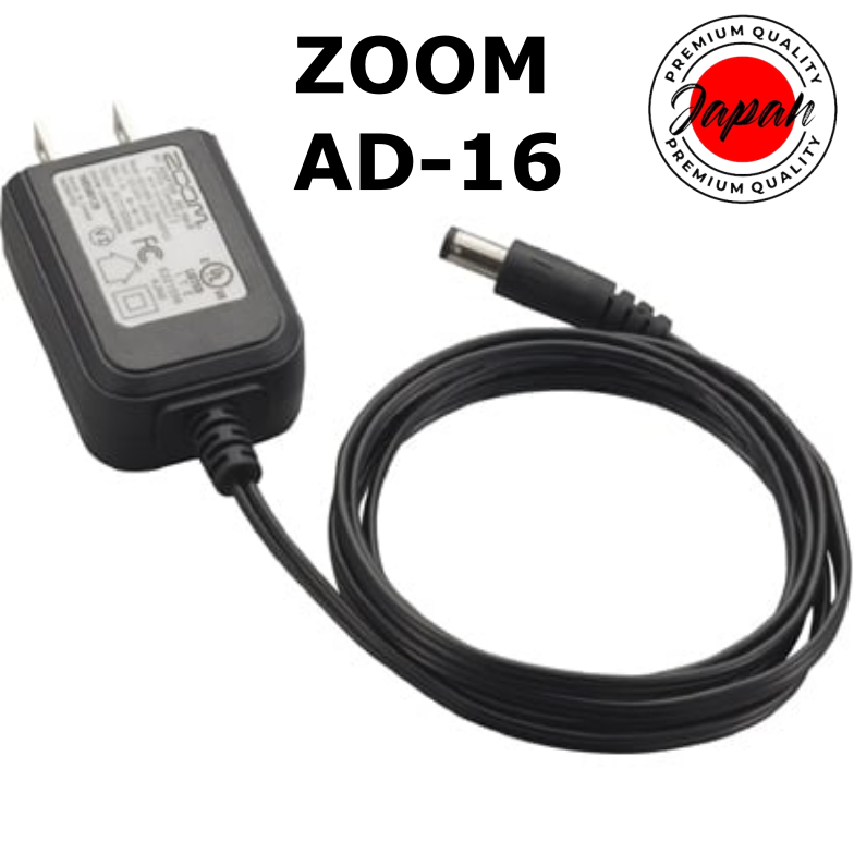 Zoom Ad-16 อะแดปเตอร์ Ac 100-240V Dc9V 500Ma สําหรับ G1X Gfx Ms-50G Ms-60B Ms-70Cdr Tm-01 Uf-01 แป้นเหยียบ Dtm Recording Band Live คอนเสิร์ต ของแท้ 100% จากญี่ปุ่น