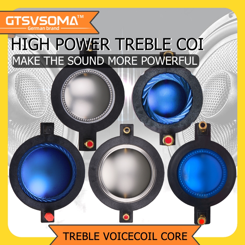GTSVSOMA™ แท้ 44.4MM เสียงแหลม Tweeter voice 34.4MM Tweeter Titanium film core High-end voice coil โปรแกรมควบคุมเสียงลำโ