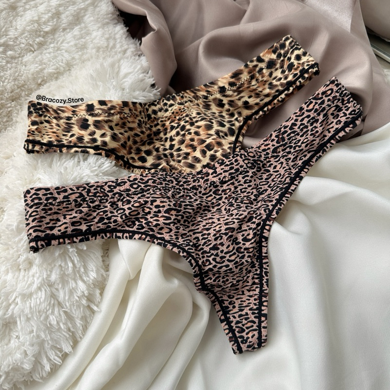pants ทรงตองลายเสือเย็บขอบ bracozy