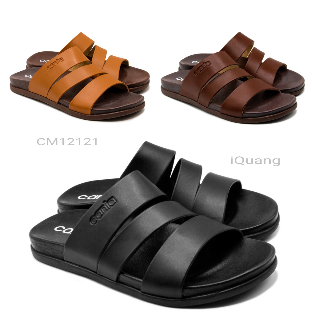 รองเท้าแตะสวมชาย CANIA C-STEP​ คาเนีย 40-44 CM12121 ดำ กรม ตาล แทน​