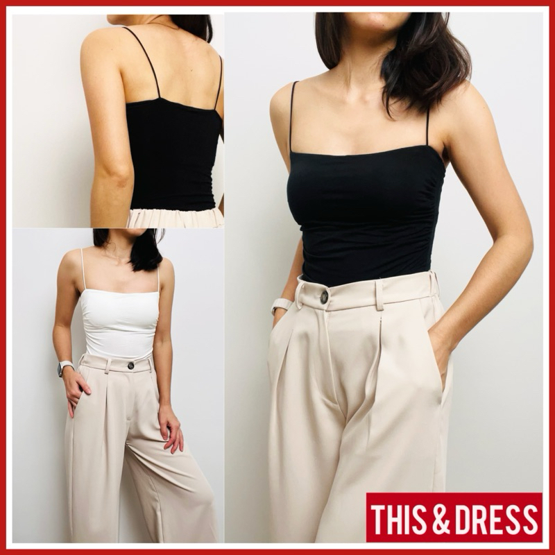 ✨NEW✨ Amy Spagetthi Top สายเดี่ยว สปาเก็ตตี้ บราในตัว sexy สายฝอ