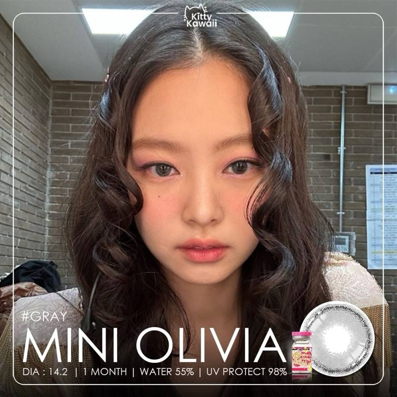 คอนแทคเลนส์ Kitty kawaii Mini Olivia gray