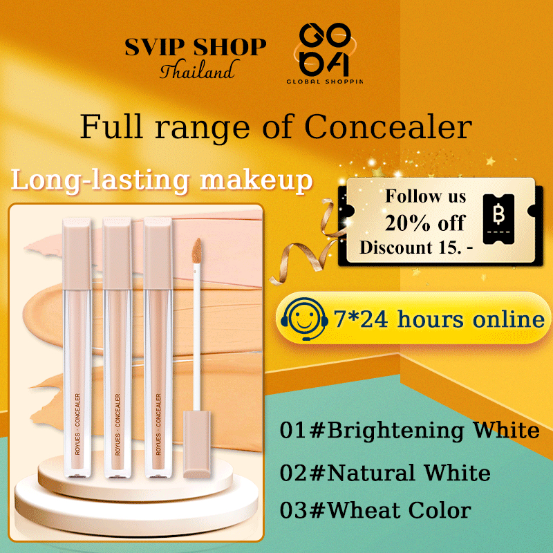 SVIP คอนซีลเลอร์ เนื้อเซรั่ม 4 มล . เนื้อบางเบา ติดทน ปกปิดดี แนบเนื้อ ปกปิดขั้นสุด รอยสิว รอยแดง จุ