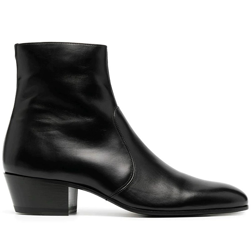 Chelsea boots black short line เชลซีบูทสีดำ ซิปข้าง