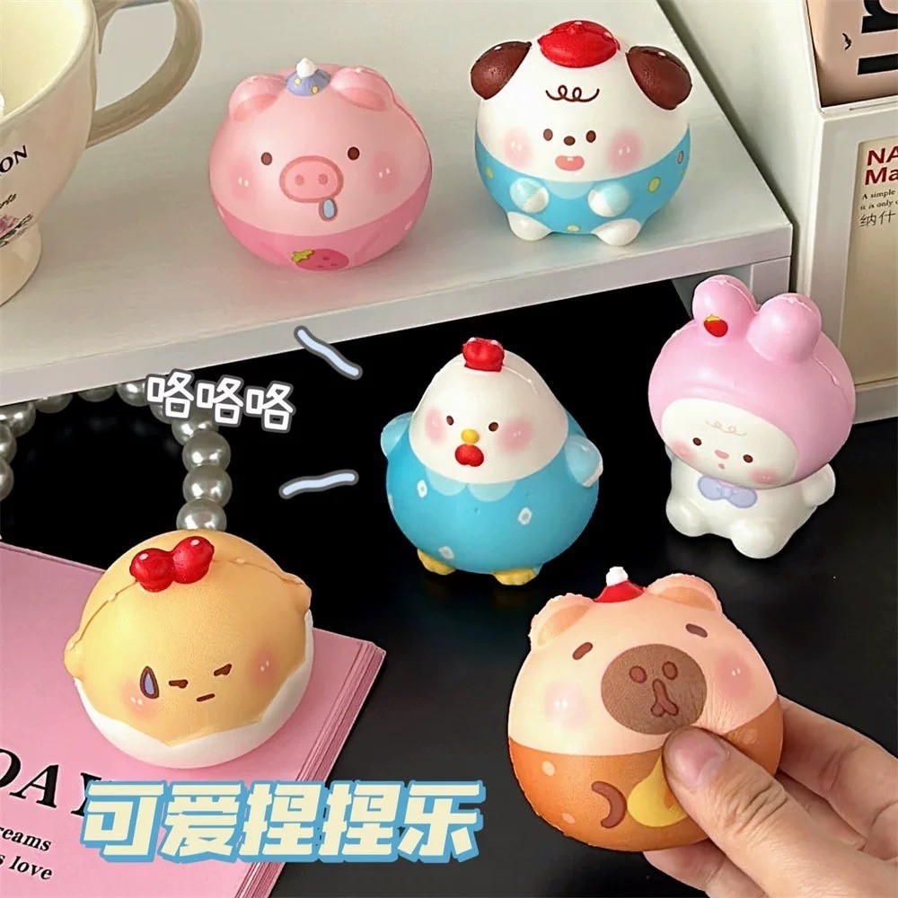 พร้อมส่ง ตุ๊กตา สกุชชี่ ตุ๊กตานุ่มนิ่มน่าบีบ Squishy ของเล่นบีบ ของเล่นคลายเครียด ของเล่น ตุ๊กตาตกแต่งโต๊ะทำงาน 51003