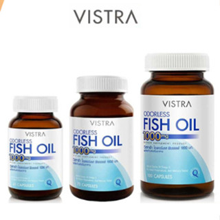 Vistra Odorless Fish Oil 1000mg วิสทร้า โอเดอร์เลส ฟิชออยด์ …