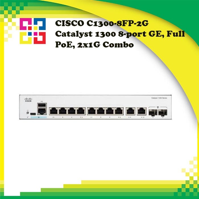 CISCO C1300-8FP-2G Catalyst 1300 8-port GE, Full PoE, 2x1G Combo
