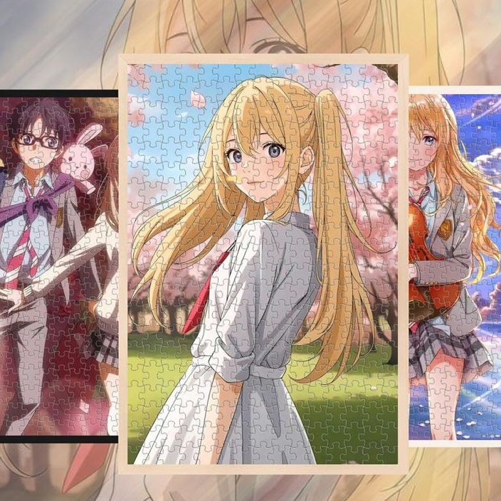 ♞,♘เมษายนเป็นปริศนาโกหกของคุณ Arima Kousei Miyazono Kaoru อุปกรณ์ต่อพ่วงการ์ตูนแอนิเมชั่นของเล่นเพื