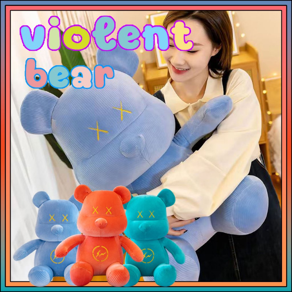 พร้อมส่ง violent bear ตุ๊กตา ตุ๊กตาตุ๊กตา ของขวัญวันเกิด ของเล่นเด็ก