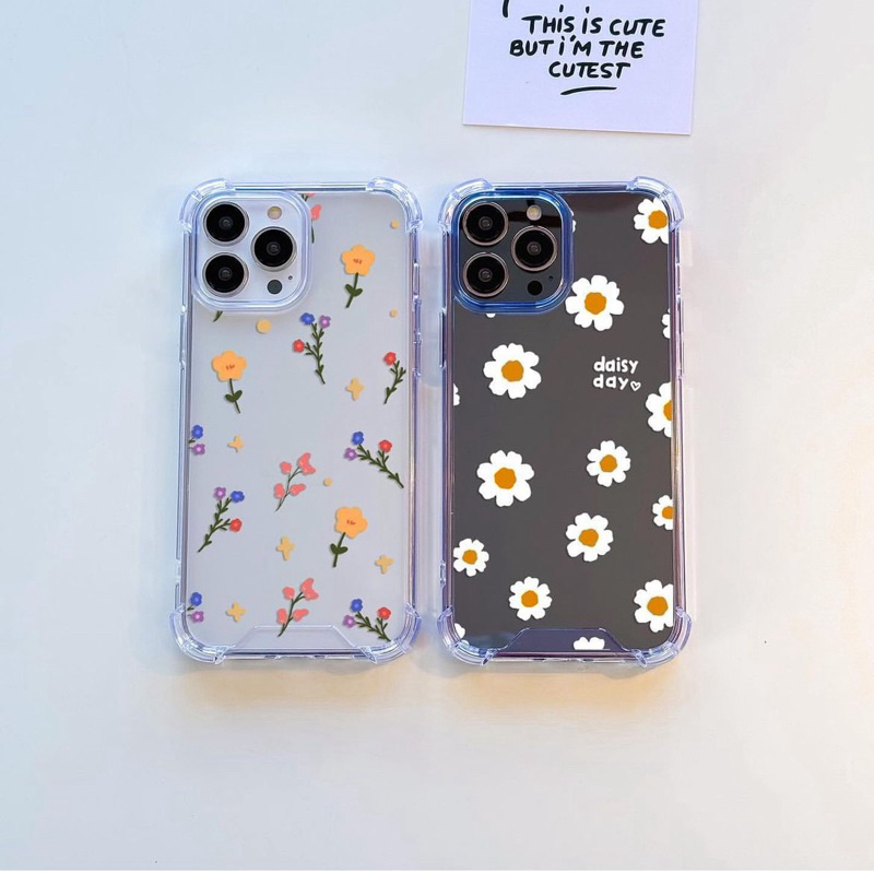 เคสสำหรับไอโฟน กันกระแทก พร้อมส่ง ลายดอกไม้