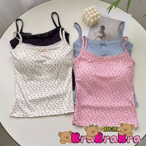 [ส่งจากไทย] 𝑩𝒓𝒂𝑩𝒓𝒂𝑩𝒓𝒂 #bra-262 สายเดี่ยว แต่งลูกไม้ ดีเทลลายดอกไม้