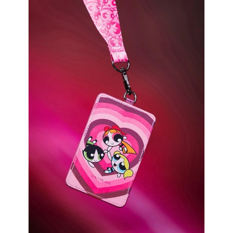 สายคล้องคอใส่บัตร powerpuff girl ที่ใส่บัตรพนักงาน ที่ใส่บัตรBTS สินค้าใหม่