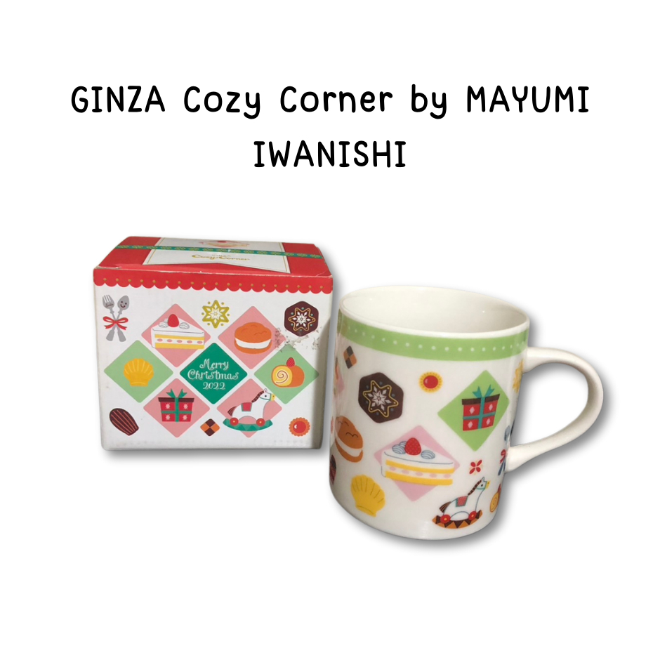 GINZA Cozy Corner 2022 แก้วกาแฟเซรามิค ลาย Christmas ใหม่พร้อมกล่อง