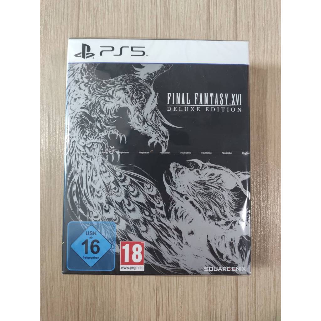 มือ 1 PS5 Final Fantasy FF 16 XVI Deluxe Edition Zone 2 Eng ปกหลังภาษาเยอรมัน ของใหม่ในซีล