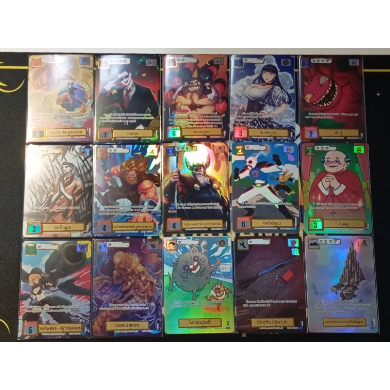 [Battle of talingchan] รวมการ์ดระดับ SCR Secret Rare จาก BT02  ครบ 15 ใบ (F1RST)