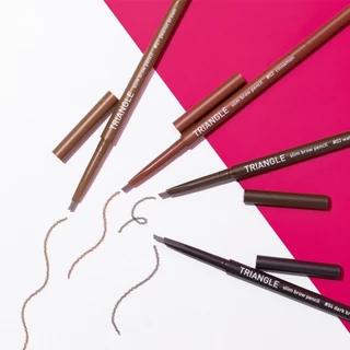 Baby Bright Triangle Slim Brow Pencil 0.07g. เบบี้ ไบร์ท ไทรแองเกิล สลิม บราว เพนซิล ตกแต่งคิ้ว กันน้ำ ติดทน