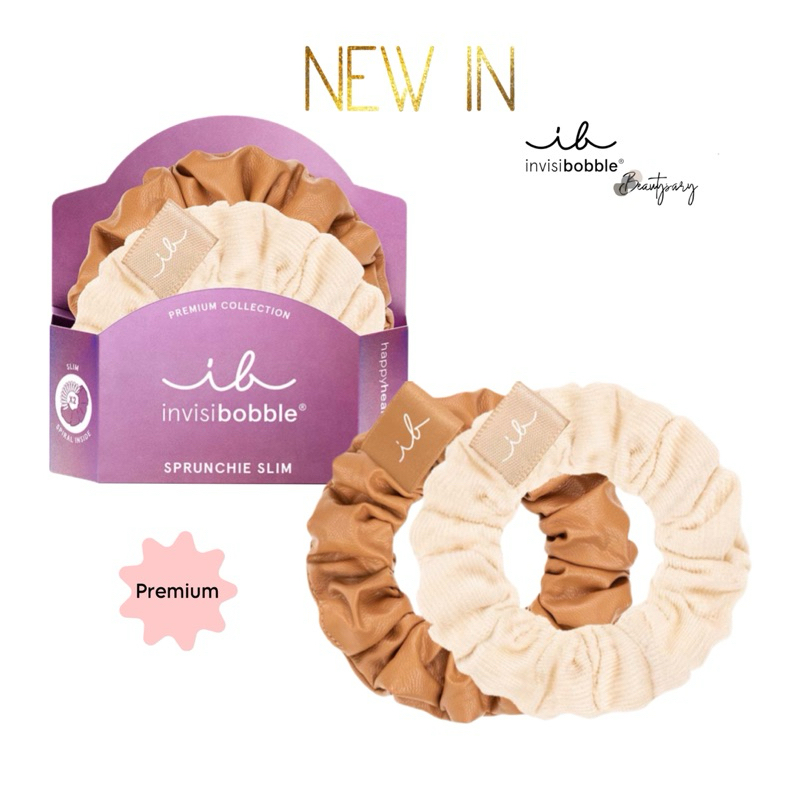 พร้อมส่ง🎉 INVISIBOBBLE Sprunchie Slim PREMIUM - Cream de Caramel