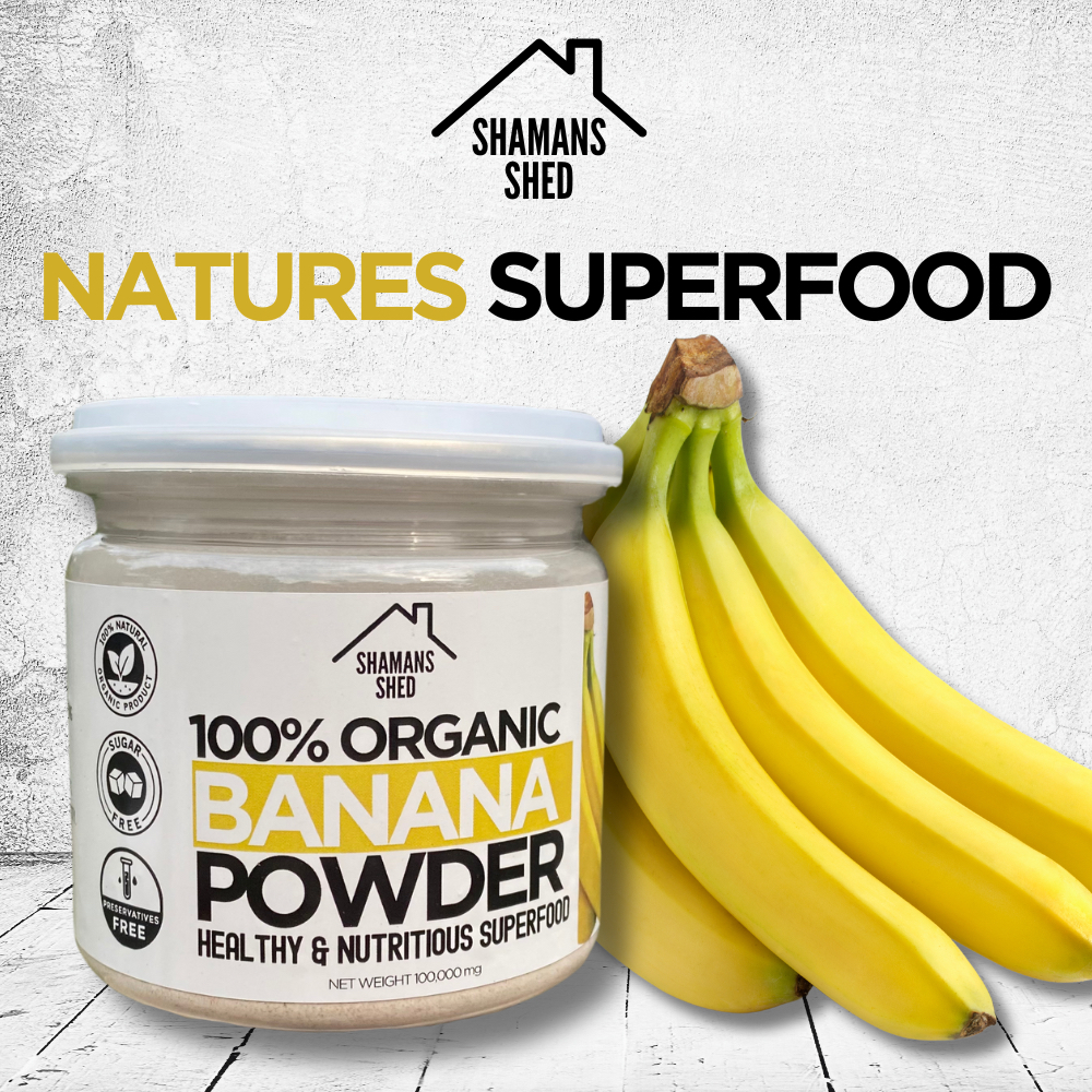 Banana Powder - 100% Organic - Sugar-Free - Potassium-Rich Superfood - ผงกล้วย