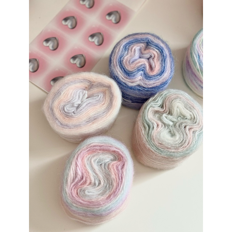restock พร้อมส่งจากไทยไหมพรมขนสัตว์ 50 กรัมไหมพรมนุ่มๆ ไหมพรมขนแกะe