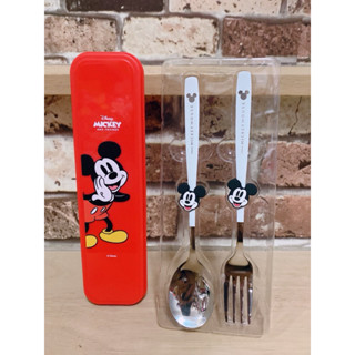 ชุดช้อนส้อมสแตนเลสพร้อมกล่อง ลายมิกกี้เม้าส์