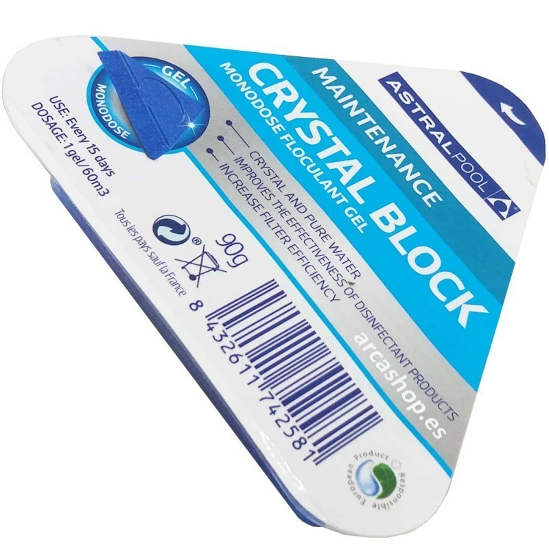 AstralPool Crystal Block CTX PoolGel เจลปรับน้ำใส 90 กรัม crystal clear water Pool Gel Astral Pool