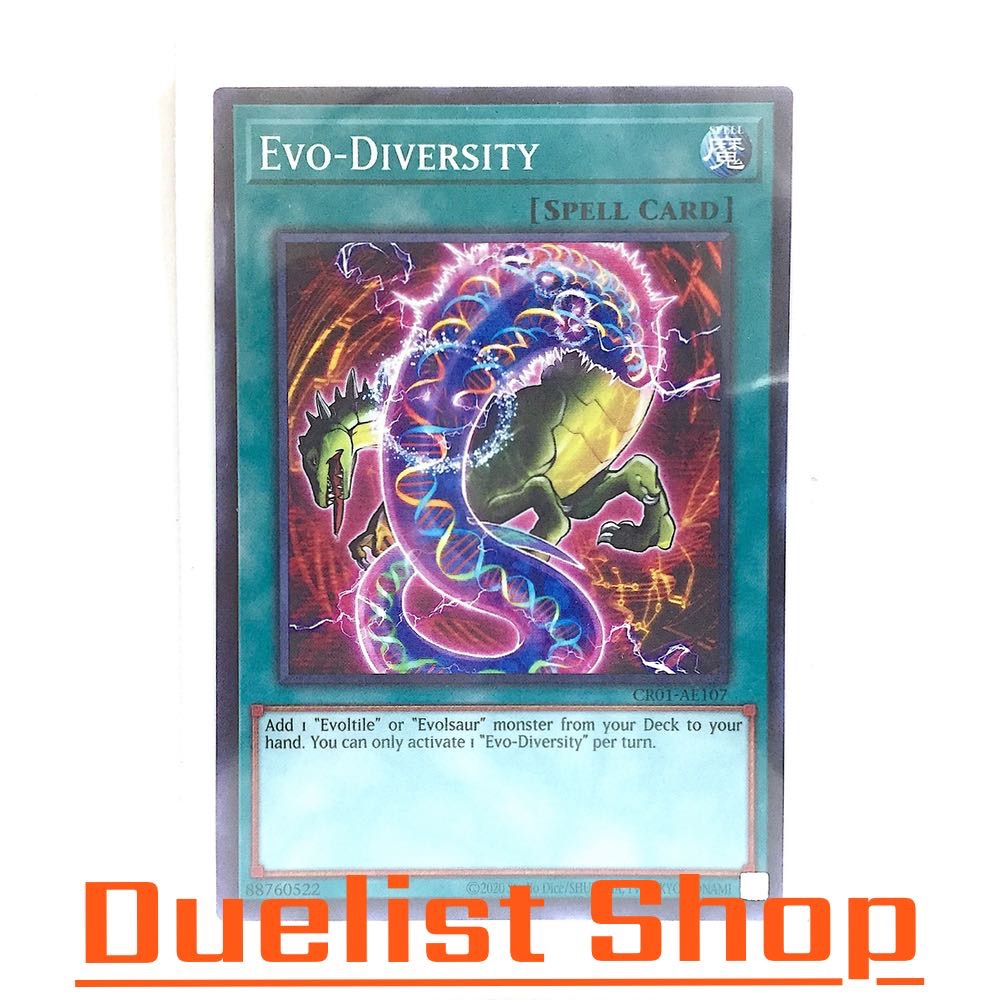 Evo-Diversity (N) Spell [Normal] ชุด CR01-AE107 การ์ดยูกิโอ (Yu-Gi-Oh!) OCG Asia ENG