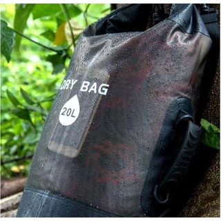 กระเป๋ากันน้ำ 5L 10L 20L Storage Pack สำหรับว่ายน้ำเดินป่าล่องแก่งพายเรือคายัคล่องแก่ง Drybags กระเป๋าเป้สะพายหลัง
