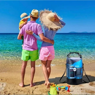 กระเป๋ากันน้ำ 5L 10L 20L Storage Pack สำหรับว่ายน้ำเดินป่าล่องแก่งพายเรือคายัคล่องแก่ง Drybags กระเป๋าเป้สะพายหลัง