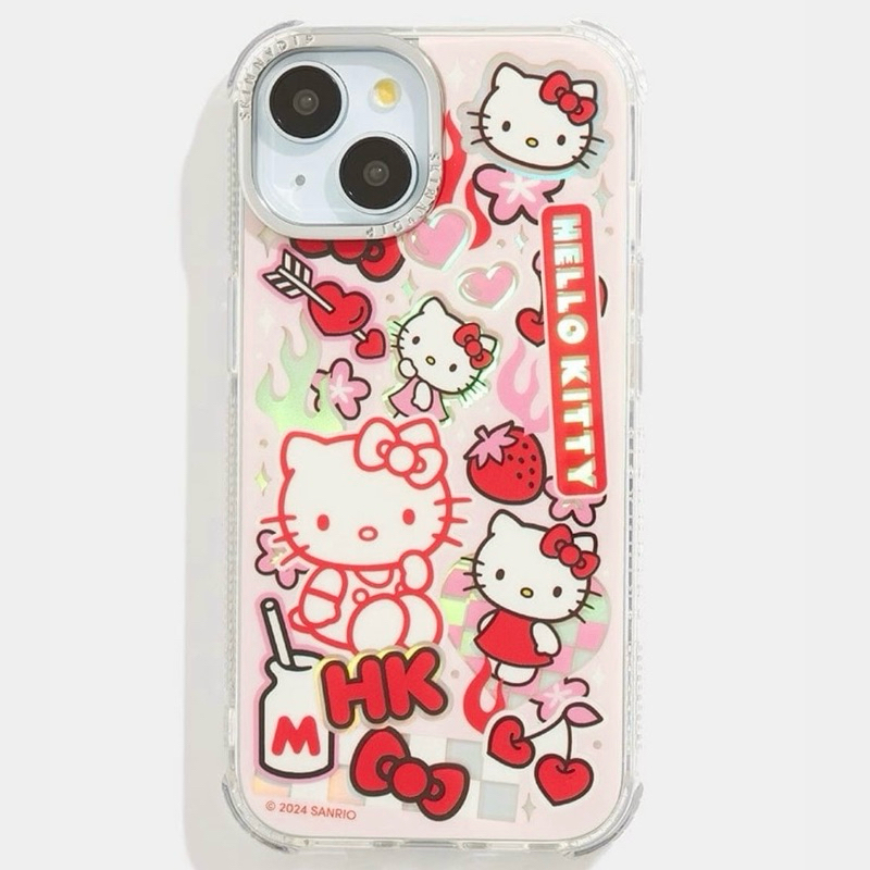 พร้อมส่ง Hello Kitty x Skinnydip Holo Sticker Shock Case (ลิขสิทธิ์แท้ 100%) เคสคิดตี้ 15ProMax/14Pro/13ProMax