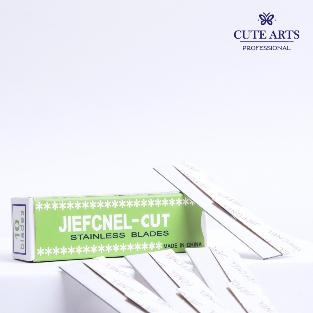 ใบมีดกันคิ้วขนนก 10ชิ้น ของแท้ ใบมีดกันคิ้ว ใบมีด กันคิ้วขนนก