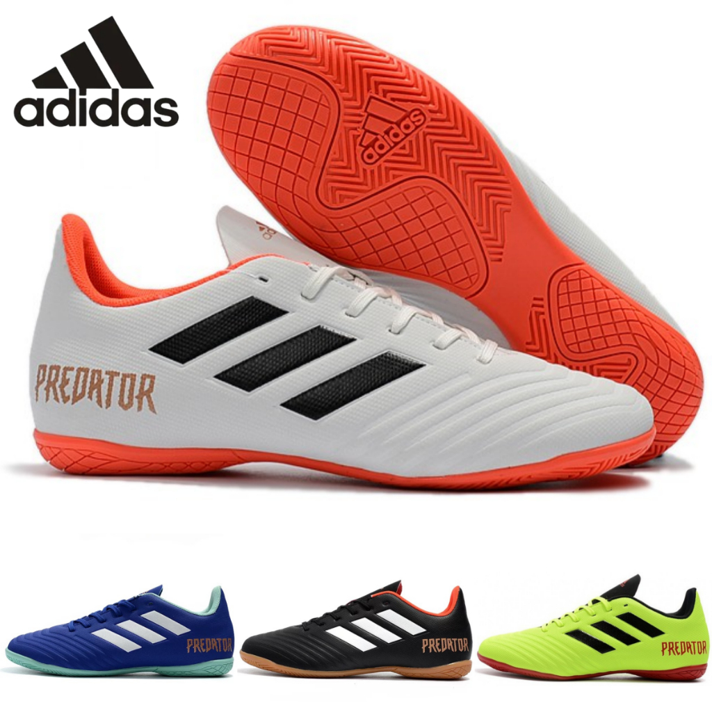 Adidas Predator 18.4TF รองเท้าฟุตซอล หญ้าเทียม รองเท้าฟุตบอล กีฬากลางแจ้ง มีบริการเก็บเงินปลายทาง