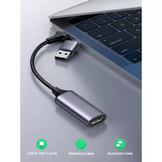 ⚡COD⚡Jasoz การ์ดจับภาพวิดีโอ Video Capture Card USB to Type-C+HDMI Video Audio Recording for Gaming
