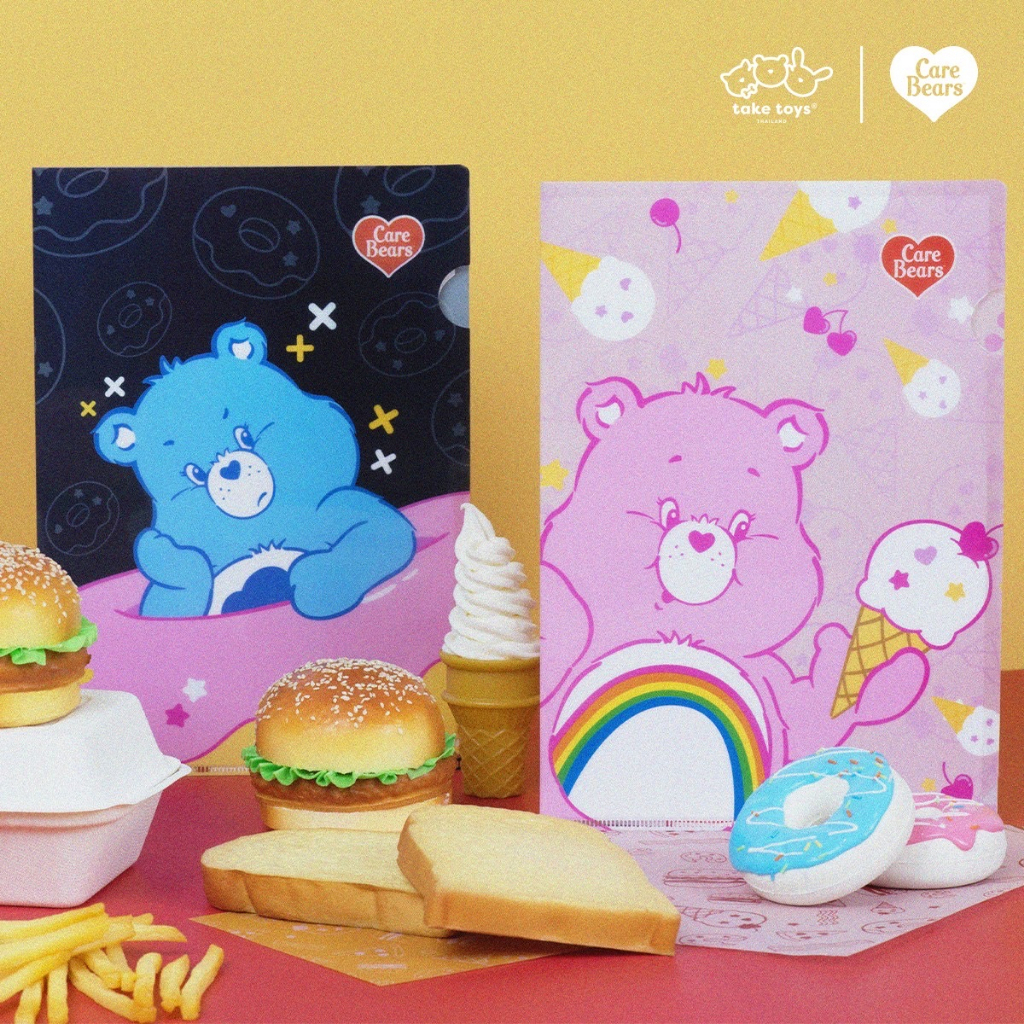 แฟ้มใส่เอกสาร ขนาด A4-Care Bears Snack Attack collection