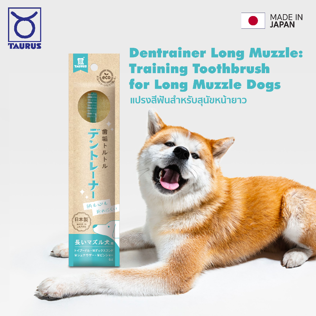 Taurus Dentrainer Long Muzzle : Training Toothbrush for Long Muzzle Dogs แปรงสีฟันสำหรับสุนัขหน้ายาว