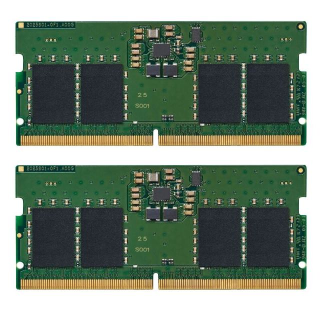 16GB (8GBx2) DDR5 4800MHz SO-DIMM RAM (หน่วยความจำ) KINGSTON VALUE RAM (KVR48S40BS6K2-16)