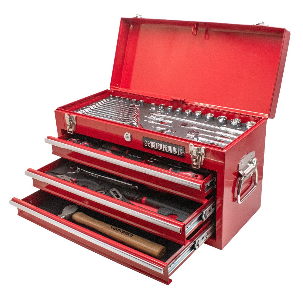 Astro Products ชุดเครื่องมือช่าง สีแดง 82 ชิ้น TS227 / Red Tool Set 82pcs TS227