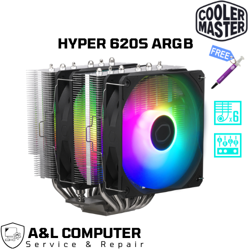 พัดลมซีพียู (CPU Air Cooling) รุ่น Hyper 620S ARGB - Cooler Master