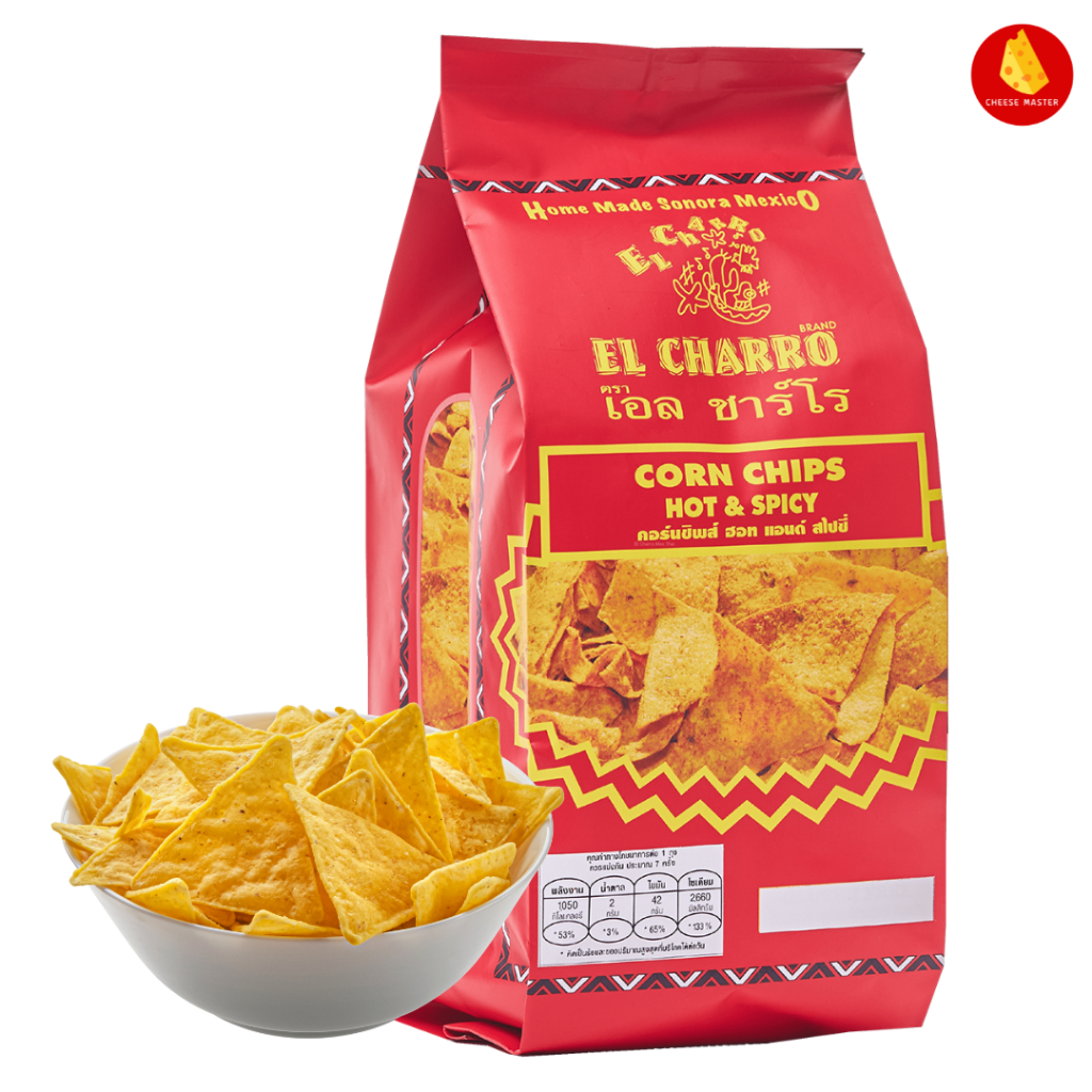 แป้งกรอบ นาโช่ ตอติย่า คอร์ชิพ เอล ชาร์โร คอร์นชิพส์ดั้งเดิม 200 ก El Charro Original Corn Chip Tort
