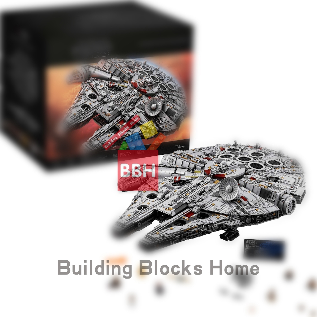 ⚡จัดส่งตลอด 24 ชั่วโมง ⚡Compatible LEGO Technic Toy Building Blocks Millennium Falcon 75192（7541+PCS）