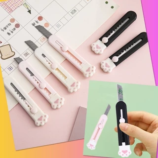 🌈 คัดเตอร์ มือแมว มีดคัดเตอร์ จิ๋ว มินิ ใบมีด คม ตัดกระดาษ พกพา อเนกประสงค์ วัดุพรีเมี่ยม 🌈