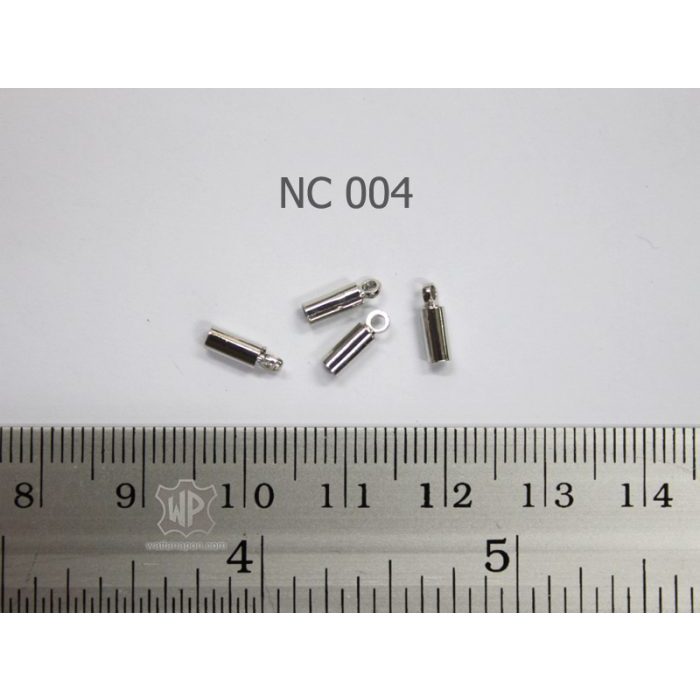 NC-004 ปลอกครอบปลายเชือก ขนาด2มม.12ชิ้น (6คู่) สแตนเลส สำหรับหุ้มปลายสายสร้อยคอ Cord End Caps, 2 mm, 12 pieces (6 pairs) ราคา ถูกที่สุด ดีลบีเคเค แกลเลอรีภาพที่ 3