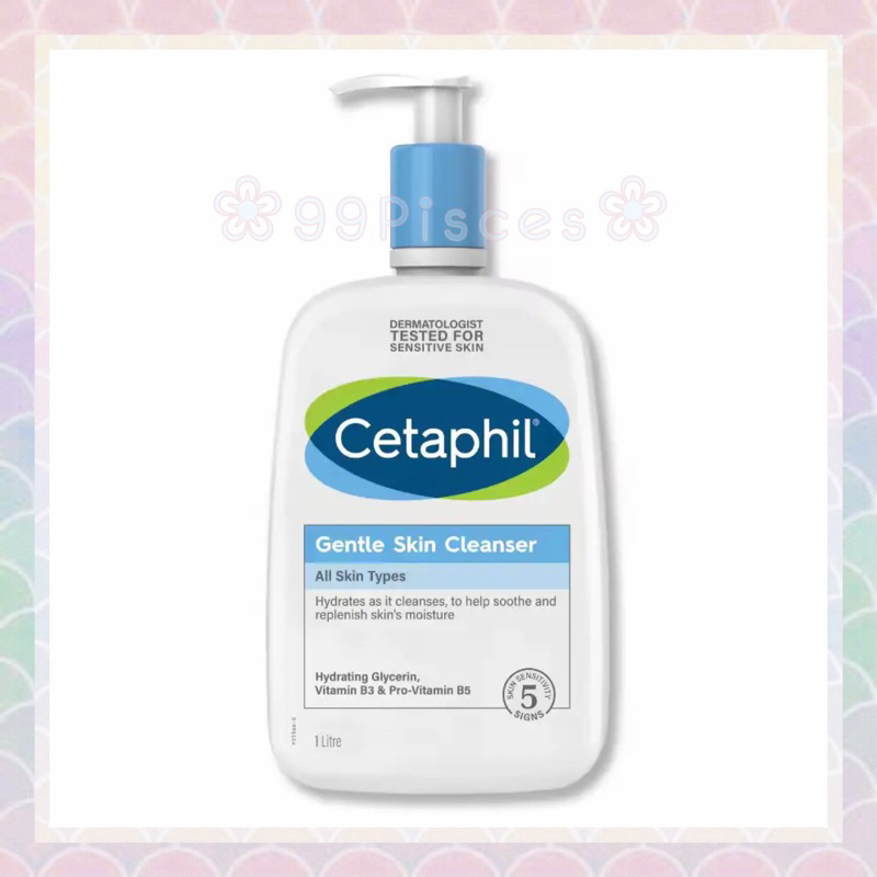 [ exp 01/2028 ] [ฉลากไทย] Cetaphil Gentle Skin Cleanser 1000 ml เซตาฟิล เจนเทิล สกิน คลีนเซอร์ 1 ลิตร