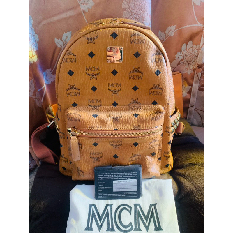 กระเป๋าเป้ MCM stark visetos monogram size M
