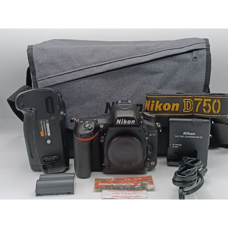 กล้อง Nikon D750 ฟูลเฟรม พร้อมกริบเทียบ กล้องมือสอง