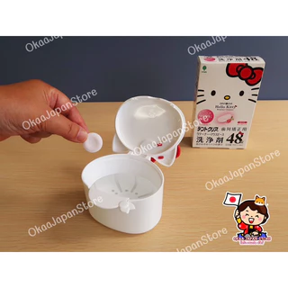 🇯🇵ญี่ปุ่นแท้ 🚚พร้อมส่ง🎌 Kitty Dental Cup ถ้วยทำความสะอาดฟันปลอม รีเทนเนอร retainer invisalign Sanrio คิตตี้ กล่องแช่ฟัน